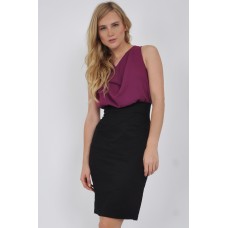 Tfnc Drape Slit Dress
