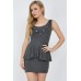Walg Peplum Button Knit Dress