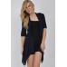 Walg Waist Tie Jersey Top