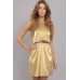 Tfnc Gold Belted Dress