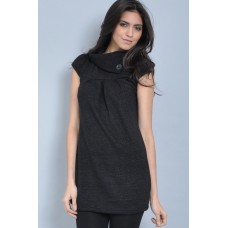 Walg Button Fold Neck Tunic