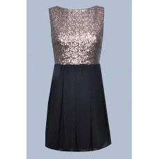 Tfnc Sarah Sequin Pleat Dress
