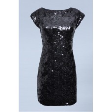 Tfnc Natasha Sequin Open Back Dress