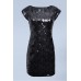 Tfnc Natasha Sequin Open Back Dress