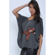 Walg Belted Poncho Knit