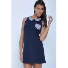 Walg Stripe Peterpan Dress