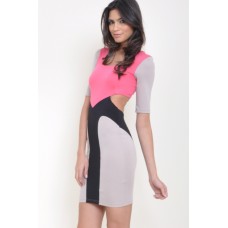 Tfnc Contrast Open Back Dress