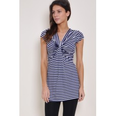 Walg Stripe Twist Dress