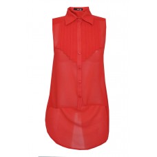 Tfnc Pleated Open Back Blouse As Seen On Cara Kilbey