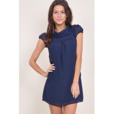 Walg Button Neck Dress