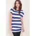 Walg Stripe Zip Shoulder Tunic