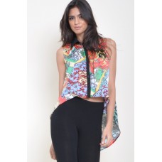 Tfnc Multi Print Drape Shirt