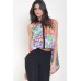 Tfnc Multi Print Drape Shirt