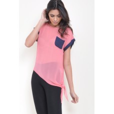 Tfnc Sheer Pocket Top