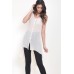 Tfnc Diamond Drape Sheer Dress