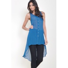 Tfnc Diamond Drape Sheer Dress