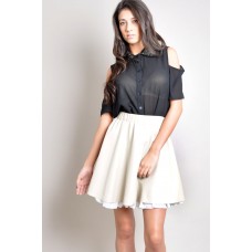Tfnc Mouna Leather Look Skirt