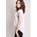Tfnc Boo Hi-lo Sheer Back Shirt 