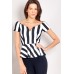 Tfnc Penelope Stripe Peplum Top