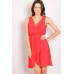 Tfnc Viva Red Chiffon Dress