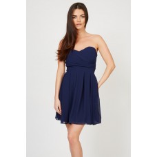 Tfnc Elida Chiffon Navy Dress