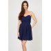 Tfnc Elida Chiffon Navy Dress