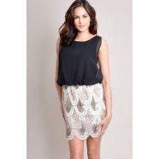 Tfnc Lila Sequin Skirt Dress