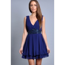 Tfnc Basha Embellished Waist Dress