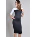 Tfnc Telle Body Con Contrast Dress