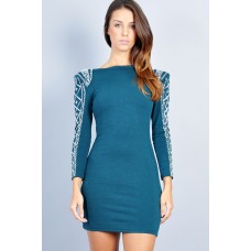 Tfnc Dionne Embellished Sleeve Dress