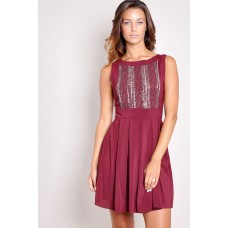 Tfnc Esmee Embellished Babydoll Dress