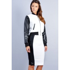 Tfnc Bloom Skirt With Pvc Panelling