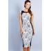 Tfnc Luciana Textured Body Con Dress
