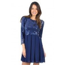 Tfnc Sarah Scalloped Skater Dress