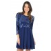 Tfnc Sarah Scalloped Skater Dress