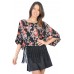 Tfnc Giulia Fringed Floral Kimono