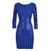 Tfnc Paris Dogtooth Sequin Dress