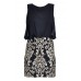 Tfnc Michelle Calla Baroque Sequin Dress
