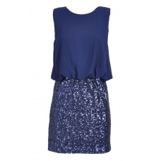 Tfnc Michelle Blouson Top Sequin Dress