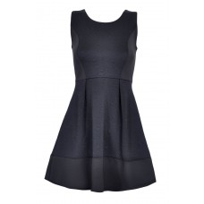 Tfnc Lila Textured Fit And Flare Dress
