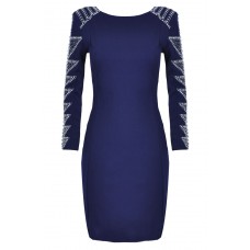 Tfnc Carissa Embellished Sleeve Body Con Dress