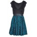 Tfnc Isa Snakeskin Fit And Flare Dress