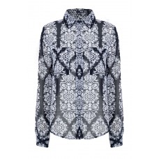 Tfnc Etty Monochrome Baroque Print Blouse