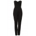 Tfnc Staley Black Bandeau Jumpsuit