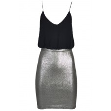 Tfnc Annie Black Metallic Cami Dress