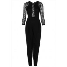 Tfnc Anoush Sheer Panel Jumpsuit