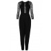 Tfnc Anoush Sheer Panel Jumpsuit