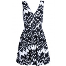 Tfnc Janet Monochrome Fit And Flare Dress