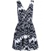 Tfnc Janet Monochrome Fit And Flare Dress