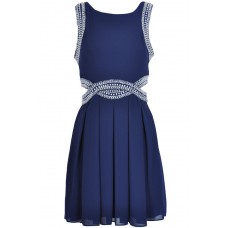 Tfnc Malaga Embellished Cut Out Dress
